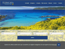 Tablet Screenshot of elbacasa.it